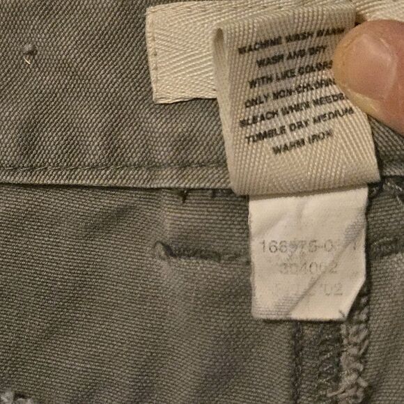 Y2K OLD NAVY Pastchio Green Cargo Pant 6 Military Grunge Bella Swan 2002 Boot - Picture 4 of 7